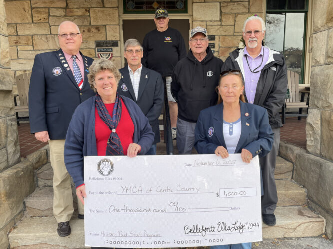 Bellefonte Elks donate $1K  to Military Share